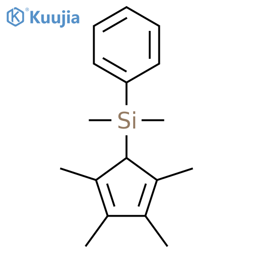 Silane, dimethylphenyl(2,3,4,5-tetramethyl-2,4-cyclopentadien-1-yl)- structure