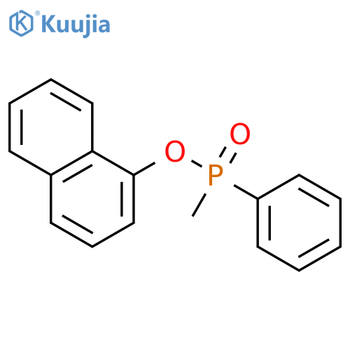 Phosphinic acid, methylphenyl-, 1-naphthalenyl ester structure