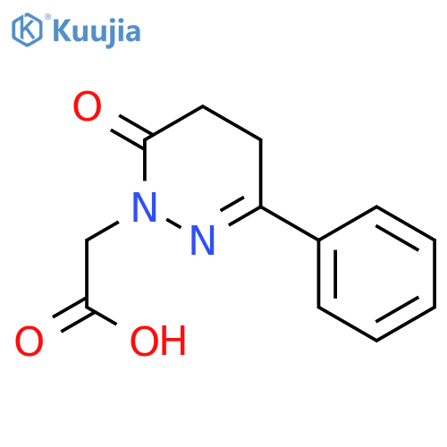 1(4H)-Pyridazineacetic acid, 5,6-dihydro-6-oxo-3-phenyl- structure