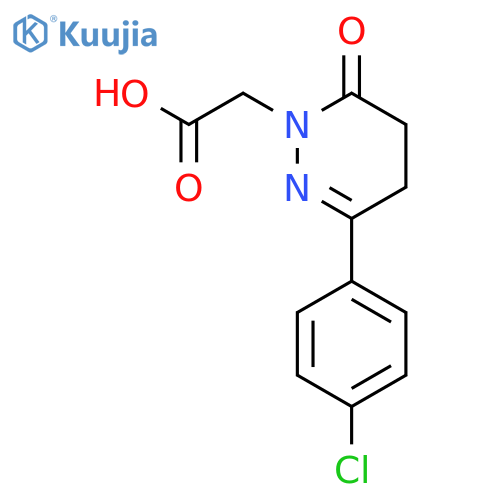 1(4H)-Pyridazineacetic acid, 3-(4-chlorophenyl)-5,6-dihydro-6-oxo- structure