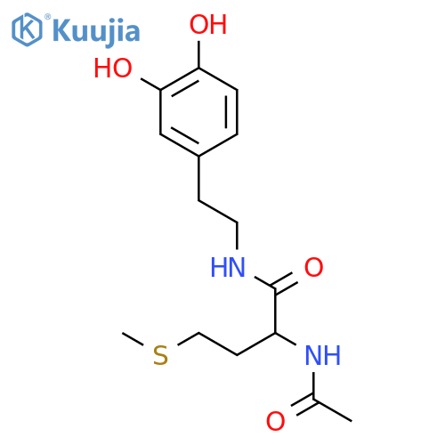 Butanamide,2-(acetylamino)-N-[2-(3,4-dihydroxyphenyl)ethyl]-4-(methylthio)- structure