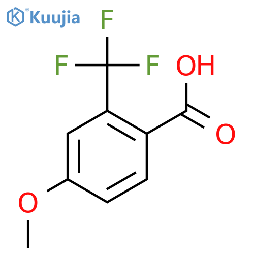 4-Methoxy-2-(trifluoromethyl)benzoic acid structure