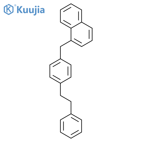 1-4-(2-Phenylethyl)benzylnaphthalene structure