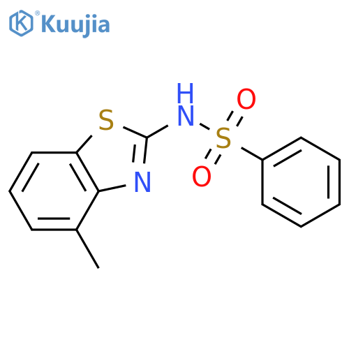 N-(4-Methylbenzo[d]thiazol-2-yl)benzenesulfonamide structure