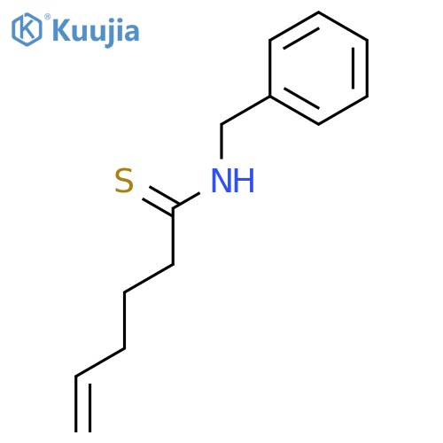 5-Hexenethioamide, N-(phenylmethyl)- structure