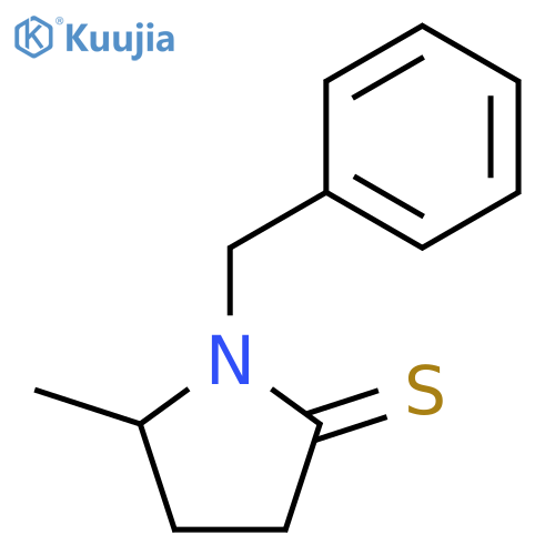 2-Pyrrolidinethione, 5-methyl-1-(phenylmethyl)- structure