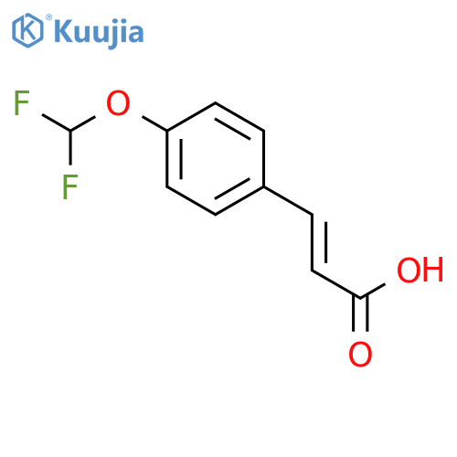 2-Propenoic acid, 3-[4-(difluoromethoxy)phenyl]-, (2E)- structure