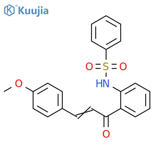 Benzenesulfonamide,N-[2-[3-(4-methoxyphenyl)-1-oxo-2-propenyl]phenyl]- structure