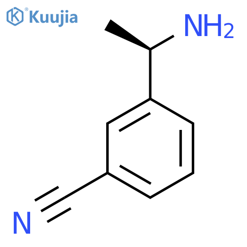 3-(1R)-1-aminoethylbenzonitrile structure