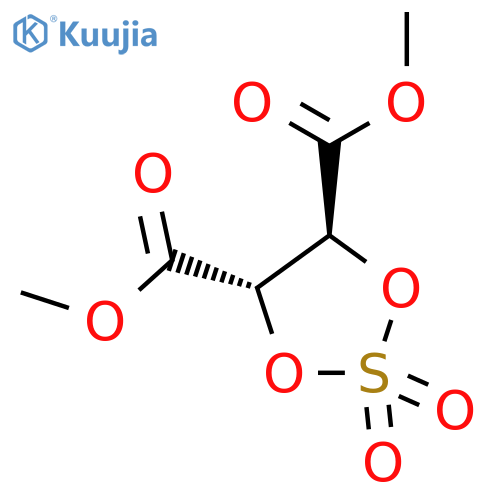 1,3,2-Dioxathiolane-4,5-dicarboxylicacid, dimethyl ester, 2,2-dioxide, (4S-trans)- (9CI) structure
