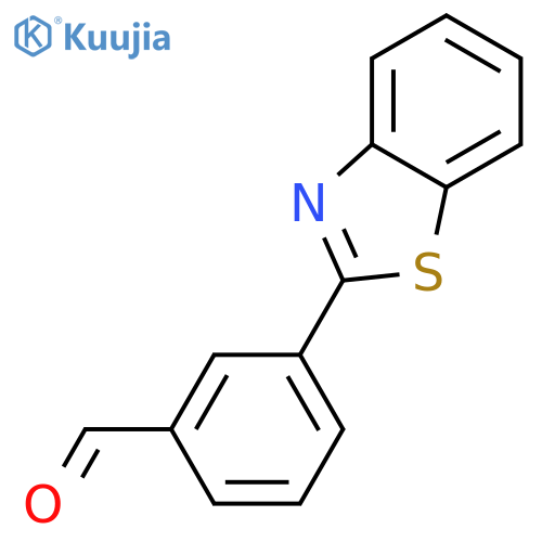 Benzaldehyde,3-(2-benzothiazolyl)- structure