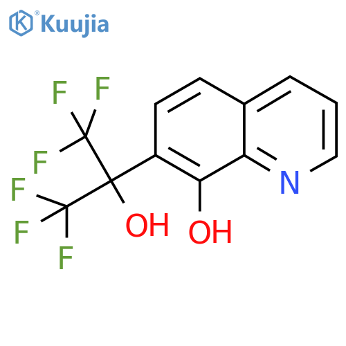 7-(1,1,1,3,3,3-Hexafluoro-2-hydroxypropan-2-yl)quinolin-8-ol structure