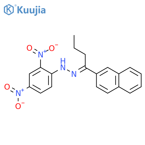 1-Butanone, 1-(2-naphthalenyl)-, (2,4-dinitrophenyl)hydrazone structure
