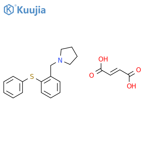 1-[2-(phenylsulfanyl)benzyl]pyrrolidine (2E)-but-2-enedioate structure