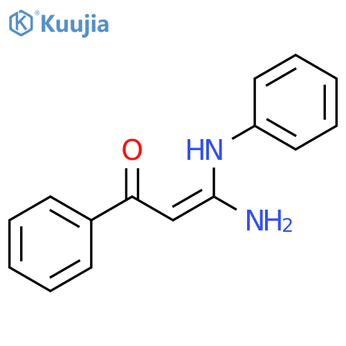2-Propen-1-one, 3-amino-1-phenyl-3-(phenylamino)-, (2Z)- structure