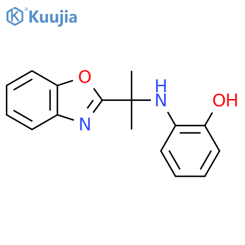 2-{2-(1,3-benzoxazol-2-yl)propan-2-ylamino}phenol structure