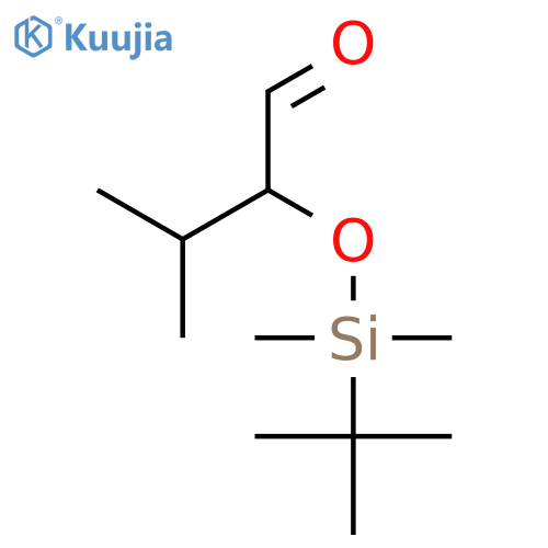 3-Methyl-2-(tert-butyldimethylsilyloxy)butanal structure