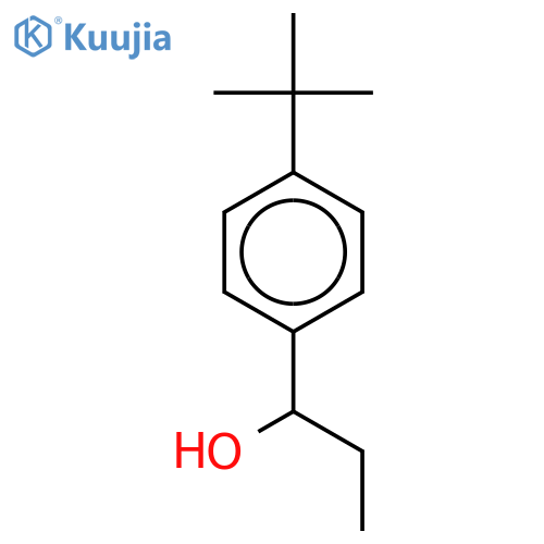 Benzenemethanol, 4-(1,1-dimethylethyl)-a-ethyl- structure