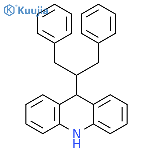 Acridine, 9,10-dihydro-9-[2-phenyl-1-(phenylmethyl)ethyl]- structure