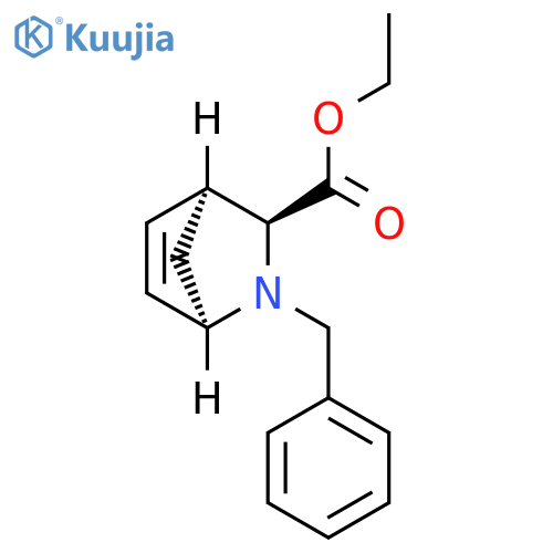 2-Azabicyclo[2.2.1]hept-5-ene-3-carboxylic acid, 2-(phenylmethyl)-,ethyl ester, endo- structure