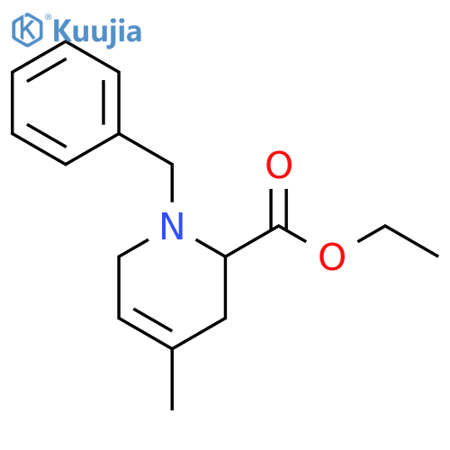 ethyl 1-benzyl-4-methyl-1,2,3,6-tetrahydropyridine-2-carboxylate structure