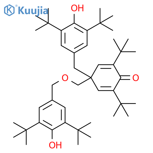 2,5-Cyclohexadien-1-one, 4-[[[3,5-bis(1,1-dimethylethyl)-4-hydroxyphenyl]methoxy]methyl]-4-[[3,5-bis(1,1-dimethylethyl)-4-hydroxyphenyl]methyl]-2,6-bis(1,1-dimethylethyl)- structure