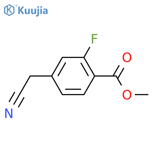 Methyl 4-(Cyanomethyl)-2-fluorobenzoate structure