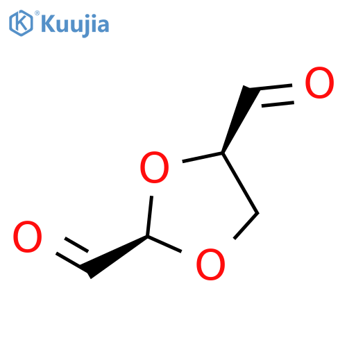 1,3-Dioxolane-2,4-dicarboxaldehyde, (2R,4R)- structure