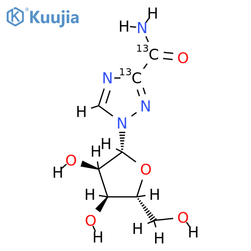 Ribavirin-13C2 structure