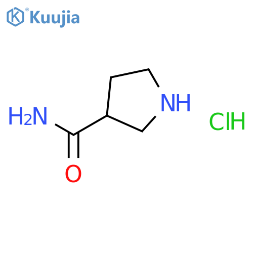 (3S)-pyrrolidine-3-carboxamide hydrochloride structure