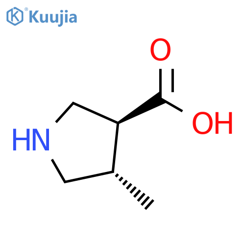 (3S,4S)-4-methylpyrrolidine-3-carboxylic acid structure