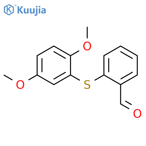 2-(2,5-Dimethoxyphenylthio)benzaldehyde structure