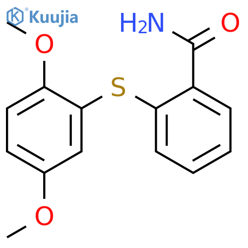 Benzamide, 2-[(2,5-dimethoxyphenyl)thio]- structure