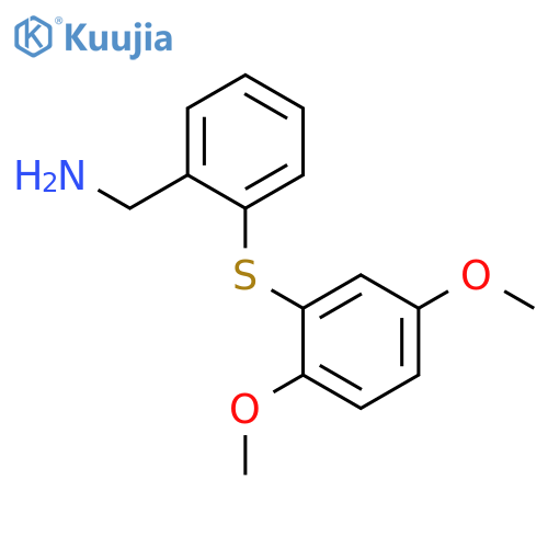 Benzenemethanamine, 2-[(2,5-dimethoxyphenyl)thio]- structure