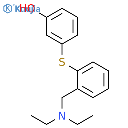 Phenol, 3-[[2-[(diethylamino)methyl]phenyl]thio]- structure