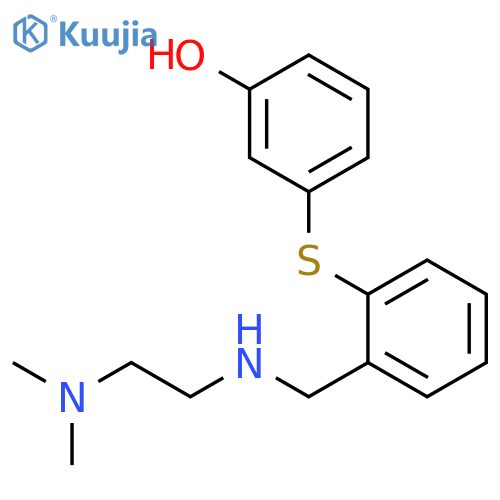 Phenol, 3-[[2-[[[2-(dimethylamino)ethyl]amino]methyl]phenyl]thio]- structure