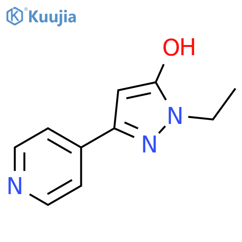 1-ethyl-3-(pyridin-4-yl)-1H-pyrazol-5-ol structure