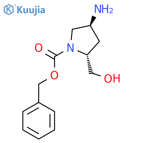 (2R,4S)-Benzyl 4-amino-2-(hydroxymethyl)pyrrolidine-1-carboxylate structure
