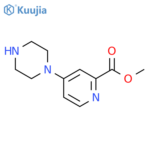methyl 4-(piperazin-1-yl)pyridine-2-carboxylate structure