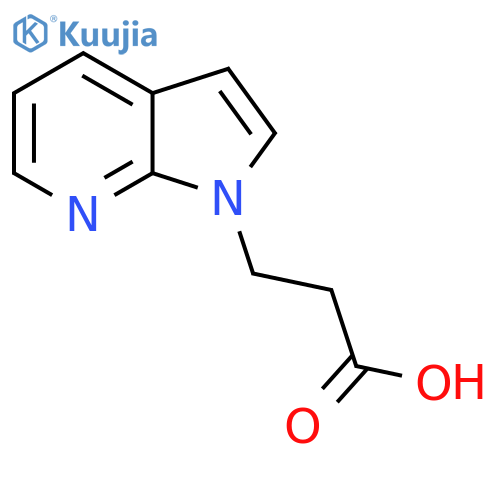3-{1H-pyrrolo[2,3-b]pyridin-1-yl}propanoic acid structure