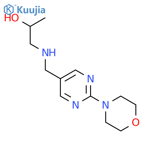1-(((2-Morpholinopyrimidin-5-yl)methyl)amino)propan-2-ol structure