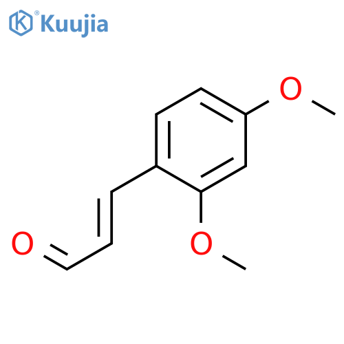 3-(2,4-dimethoxyphenyl)prop-2-enal structure