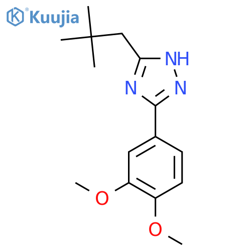 5-(3,4-Dimethoxyphenyl)-3-neopentyl-1H-1,2,4-triazole structure