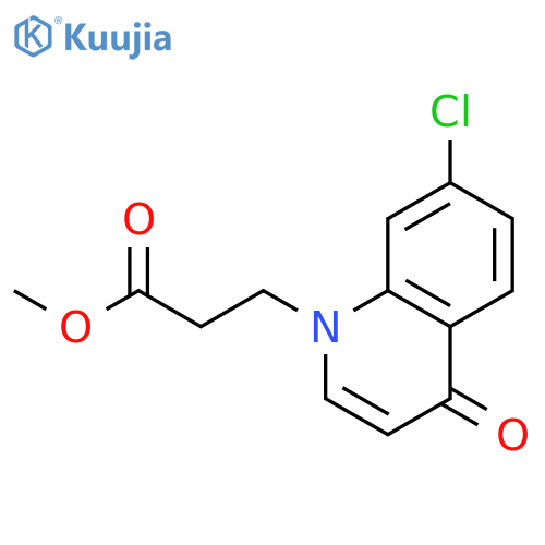 Methyl 3-(7-chloro-4-oxoquinolin-1(4H)-yl)propanoate structure