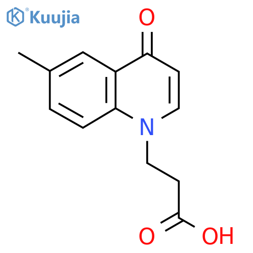 3-(6-Methyl-4-oxo-4H-quinolin-1-yl)-propionic acid structure
