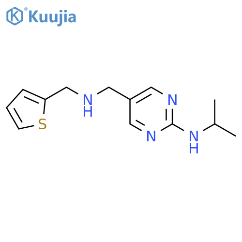 N-Isopropyl-5-(((thiophen-2-ylmethyl)amino)methyl)pyrimidin-2-amine structure