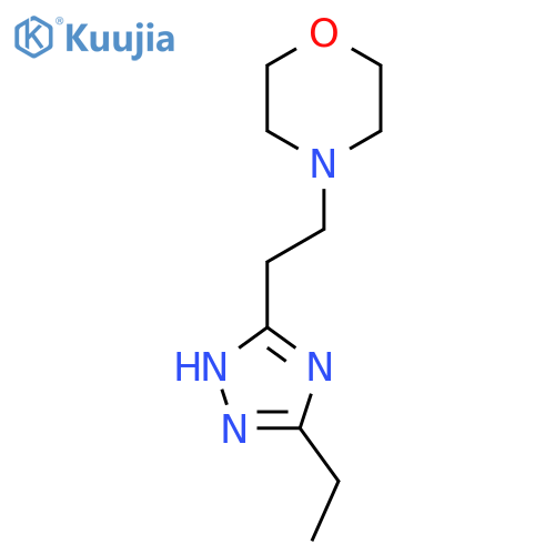 4-(2-(5-Ethyl-1H-1,2,4-triazol-3-yl)ethyl)morpholine structure
