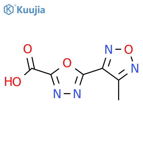 5-(4-Methyl-furazan-3-yl)-[1,3,4]oxadiazole-2-carboxylic acid structure