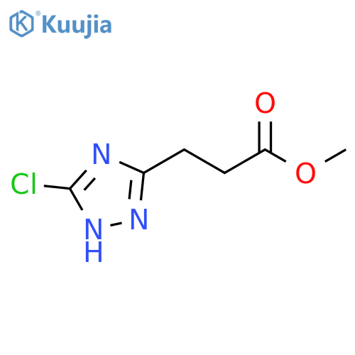 Methyl 3-(3-chloro-1H-1,2,4-triazol-5-yl)propanoate structure