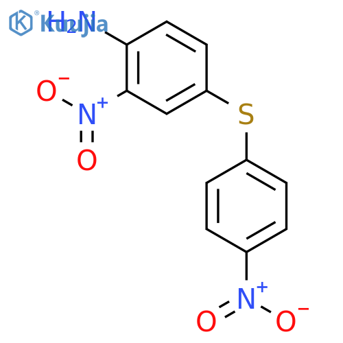 Benzenamine, 2-nitro-4-[(4-nitrophenyl)thio]- structure